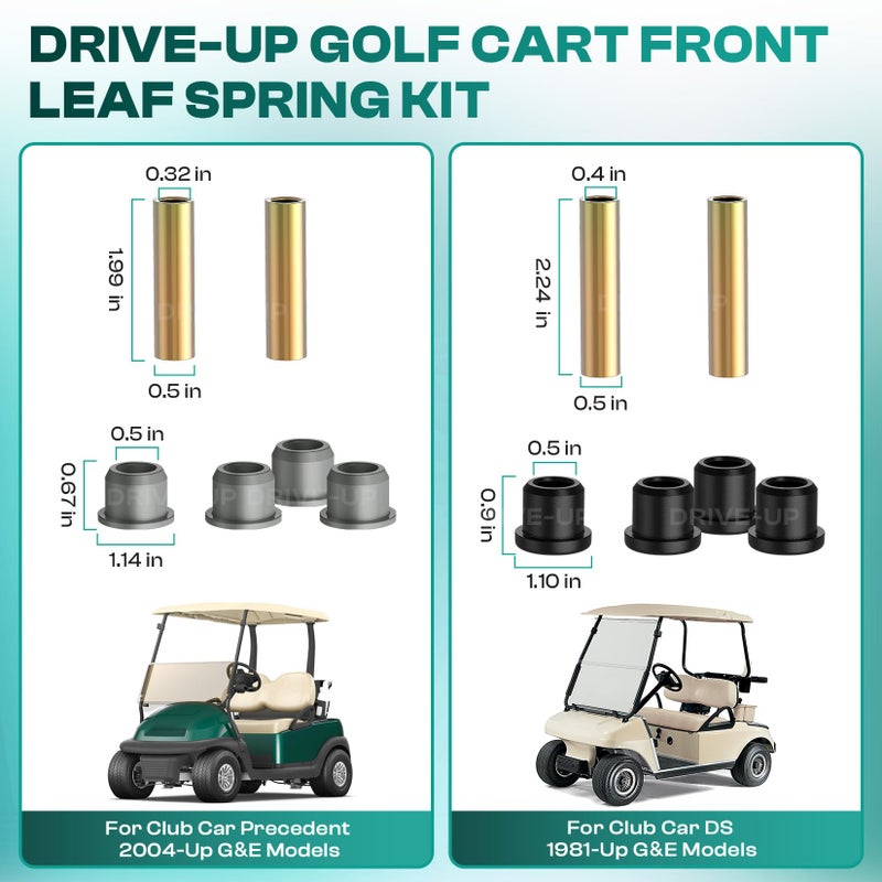 Drive-up Golf Cart Standard Front Leaf Spring for Club Car Precedent and DS Models, Replaces OEM 1012030 - Image 3